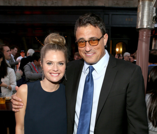 Ben Koldyke and her ex-wife Maggie Lawson during an award function